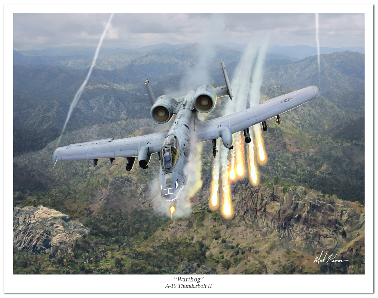 "Warthog" by Mark Karvon, the USAF A-10 Thunderbolt II